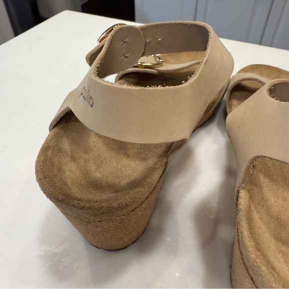 Birkenstock Papillio Soley Leather Wedge Sandals Size US 6-6.5 EU 37 BRAND NEW - Picture 6 of 15